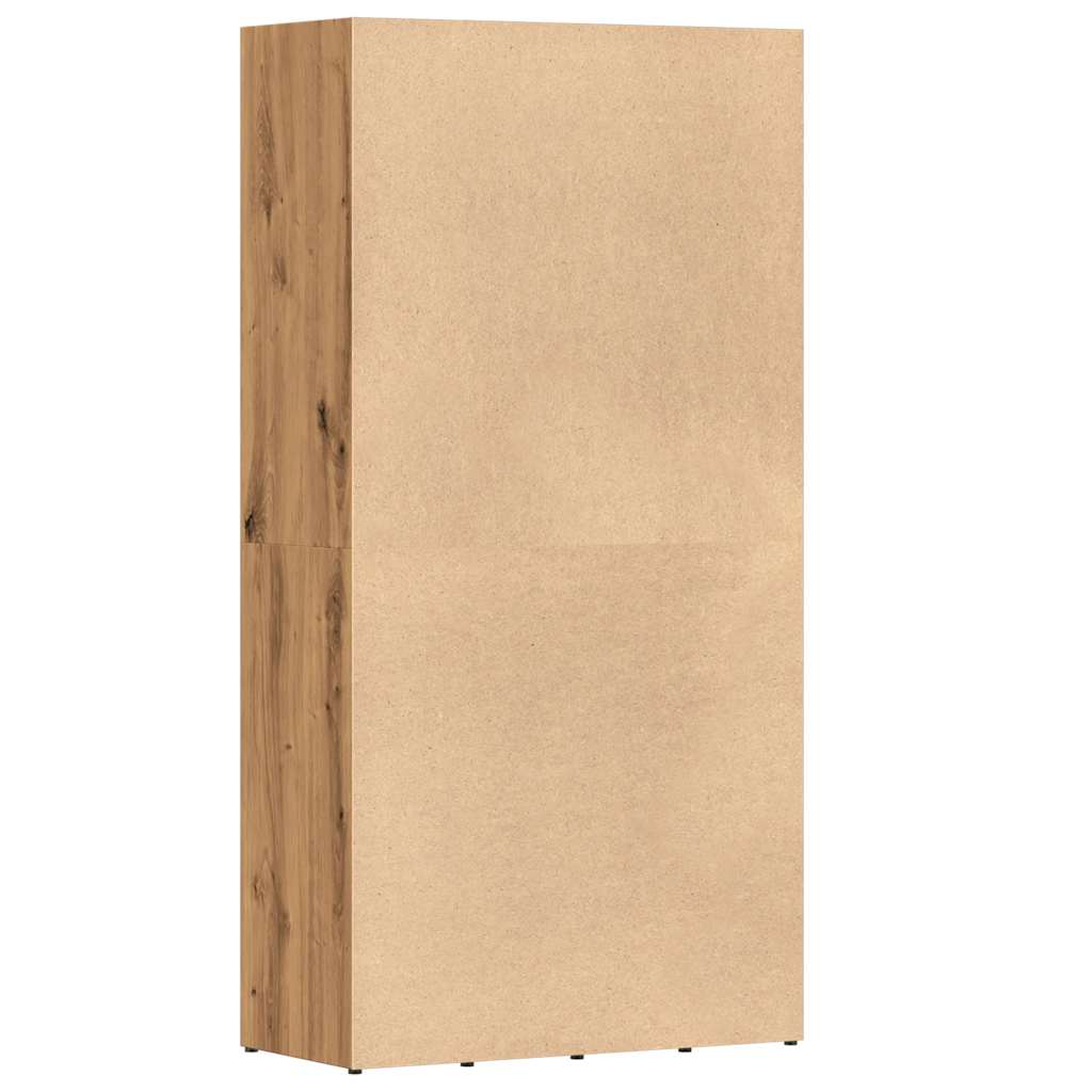 vidaXL Bibliotecă, stejar artizanal, 66x30x130 cm, lemn prelucrat vidaXL Bibliotecă, stejar artizanal, 66x30x130 cm, lemn prelucrat