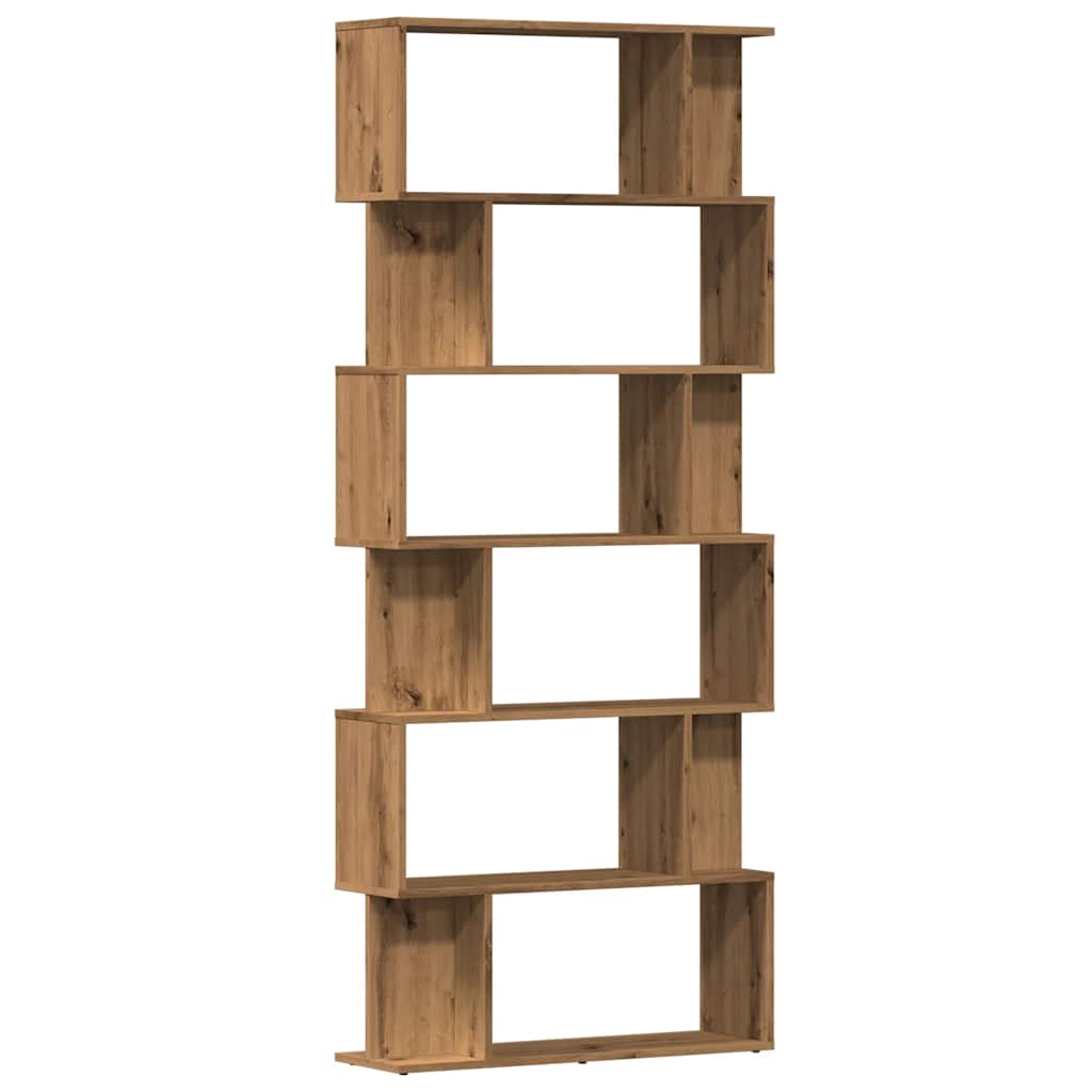 vidaXL Dulap cu cărți Artisan Stejar 80x24x192 cm Lemn prelucrat vidaXL Dulap cu cărți Artisan Stejar 80x24x192 cm Lemn prelucrat