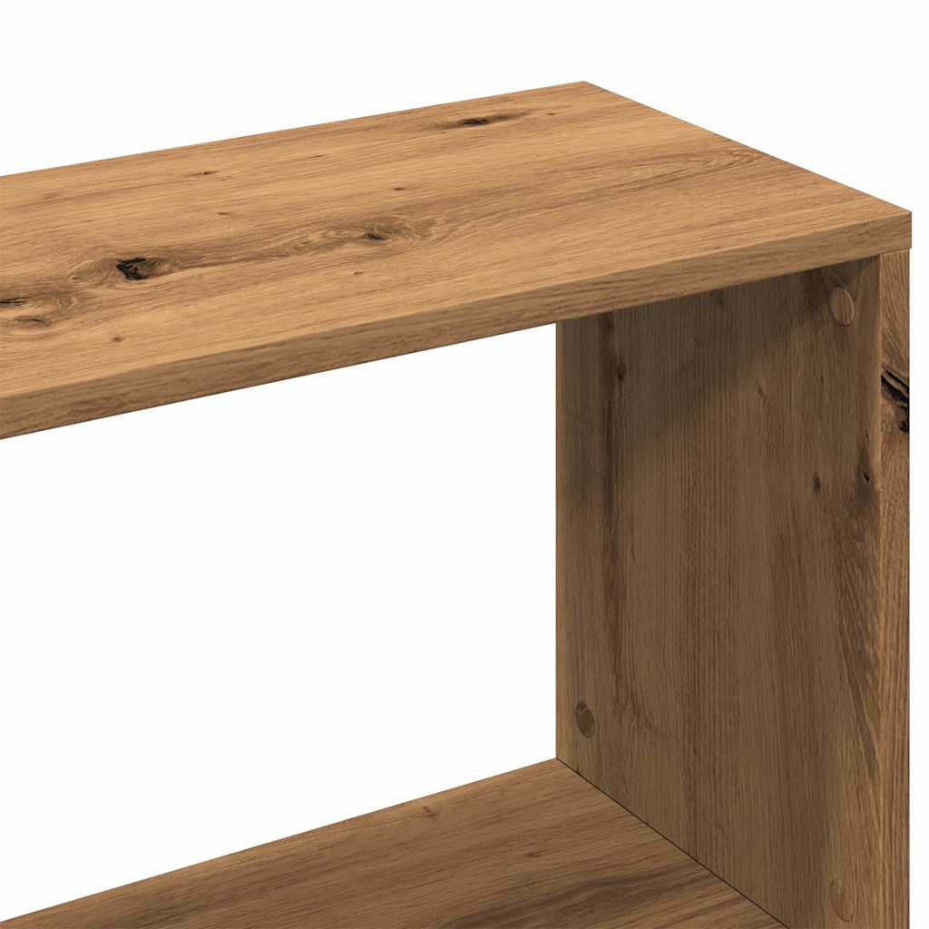 vidaXL Dulap cu cărți Artisan Stejar 80x24x192 cm Lemn prelucrat vidaXL Dulap cu cărți Artisan Stejar 80x24x192 cm Lemn prelucrat