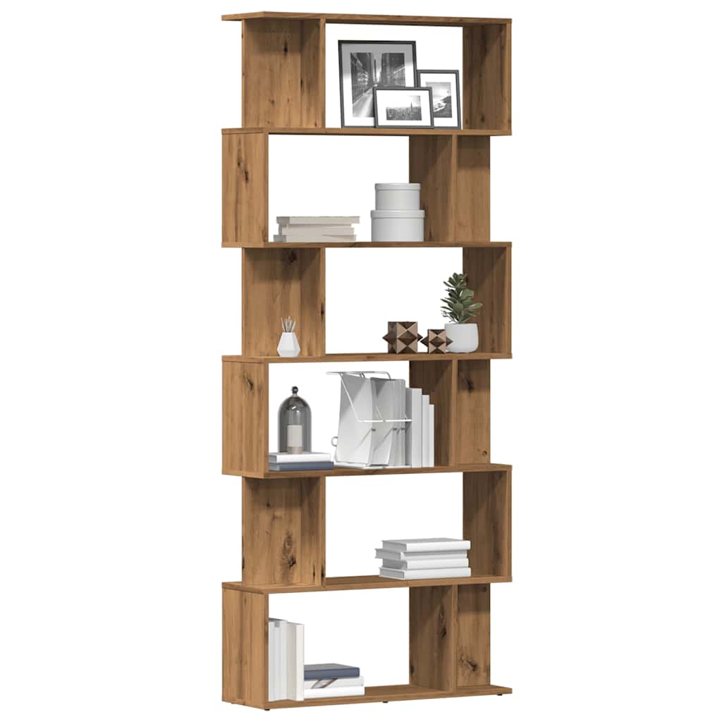 vidaXL Dulap cu cărți Artisan Stejar 80x24x192 cm Lemn prelucrat vidaXL Dulap cu cărți Artisan Stejar 80x24x192 cm Lemn prelucrat