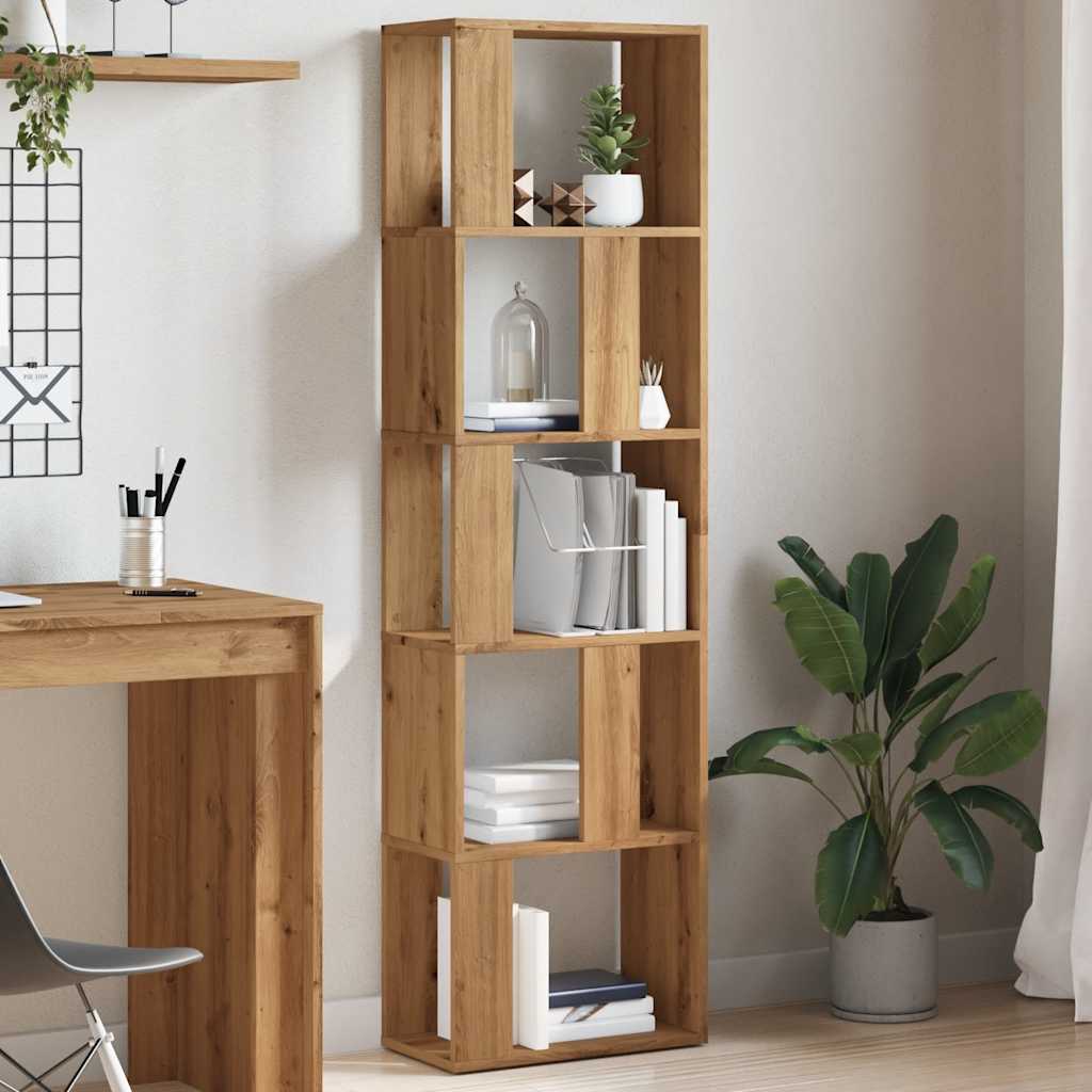 vidaXL Bibliotecă, stejar artizanal, 45x24x159 cm, lemn prelucrat vidaXL Bibliotecă, stejar artizanal, 45x24x159 cm, lemn prelucrat