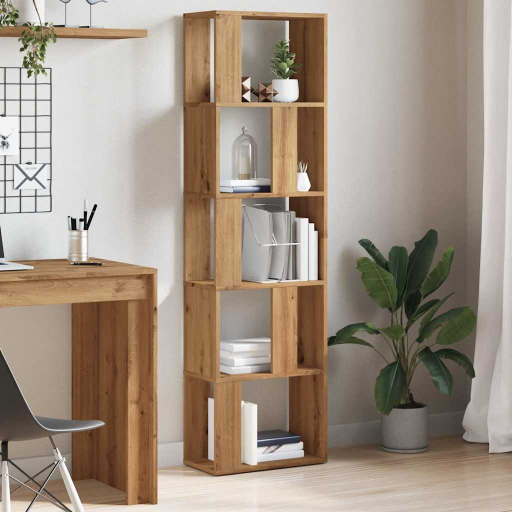 vidaXL Bibliotecă, stejar artizanal, 45x24x159 cm, lemn prelucrat vidaXL Bibliotecă, stejar artizanal, 45x24x159 cm, lemn prelucrat
