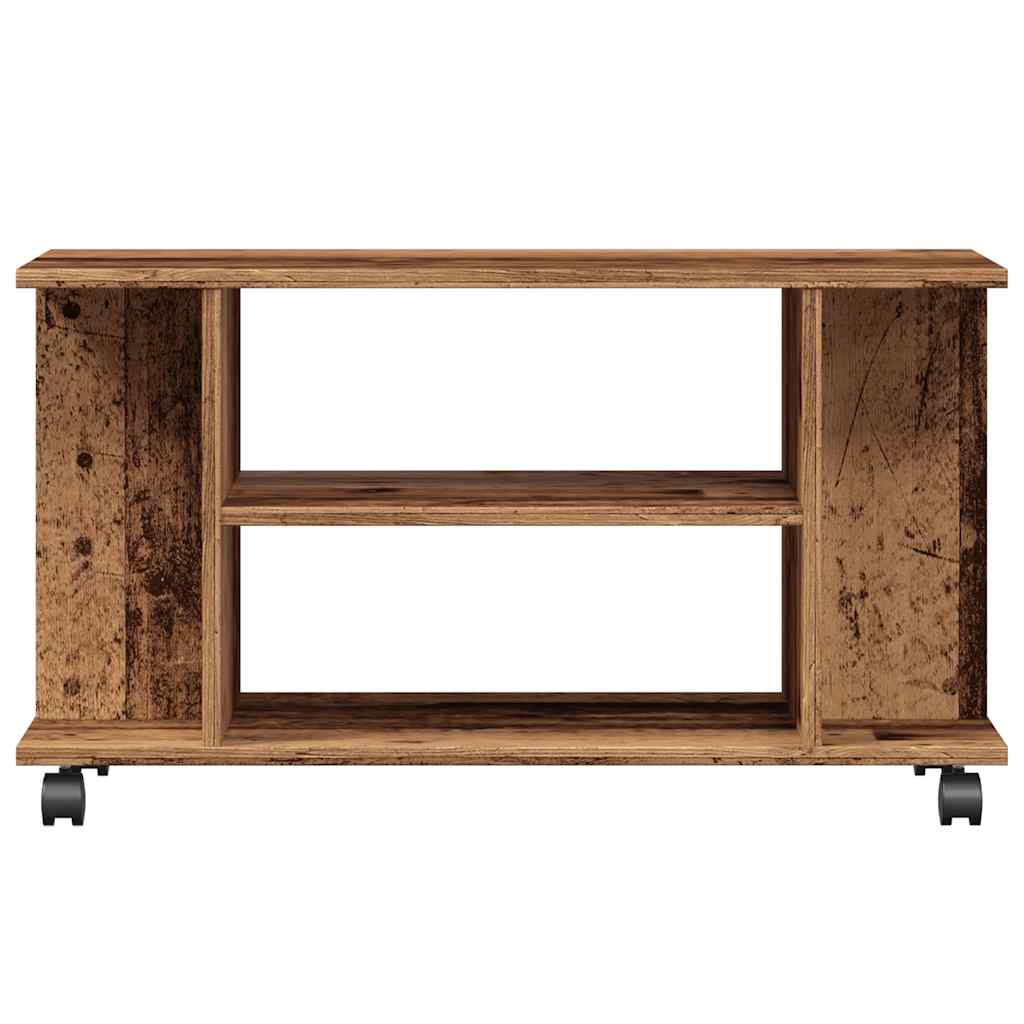 vidaXL Dulap TV cu roți, lemn vechi, 80x40x45 cm, lemn prelucrat vidaXL Dulap TV cu roți, lemn vechi, 80x40x45 cm, lemn prelucrat