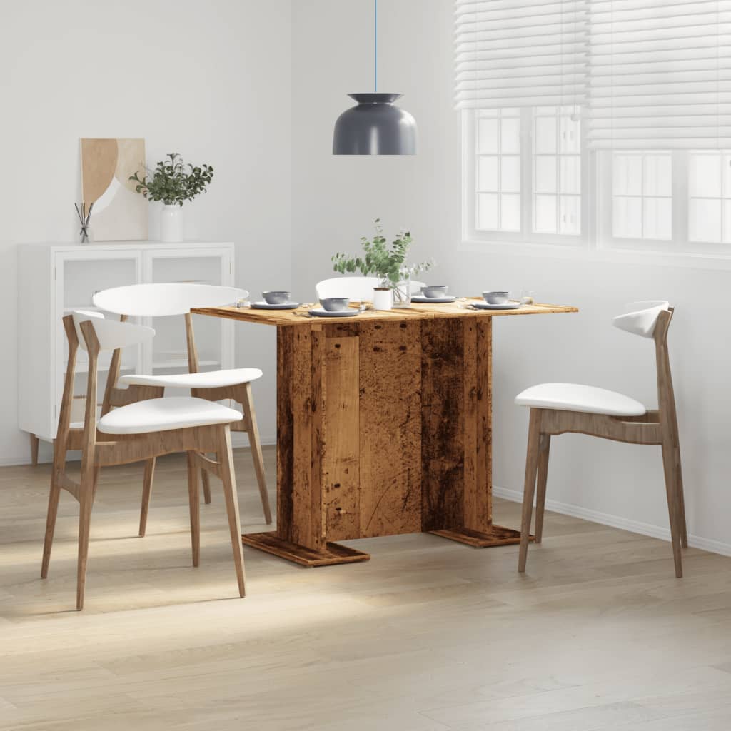 vidaXL Masă de bucătărie, lemn vechi, 110x60x75 cm, lemn prelucrat vidaXL Masă de bucătărie, lemn vechi, 110x60x75 cm, lemn prelucrat
