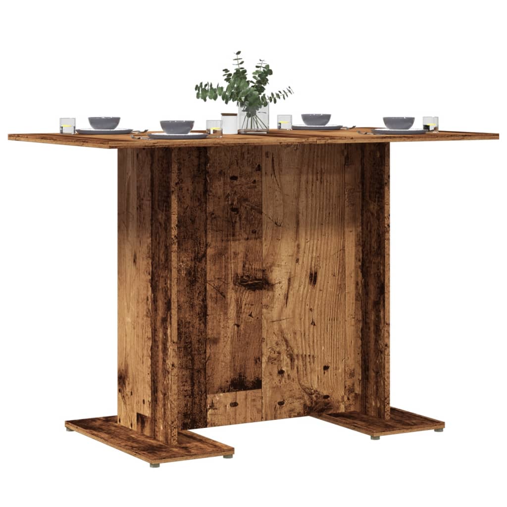 vidaXL Masă de bucătărie, lemn vechi, 110x60x75 cm, lemn prelucrat vidaXL Masă de bucătărie, lemn vechi, 110x60x75 cm, lemn prelucrat