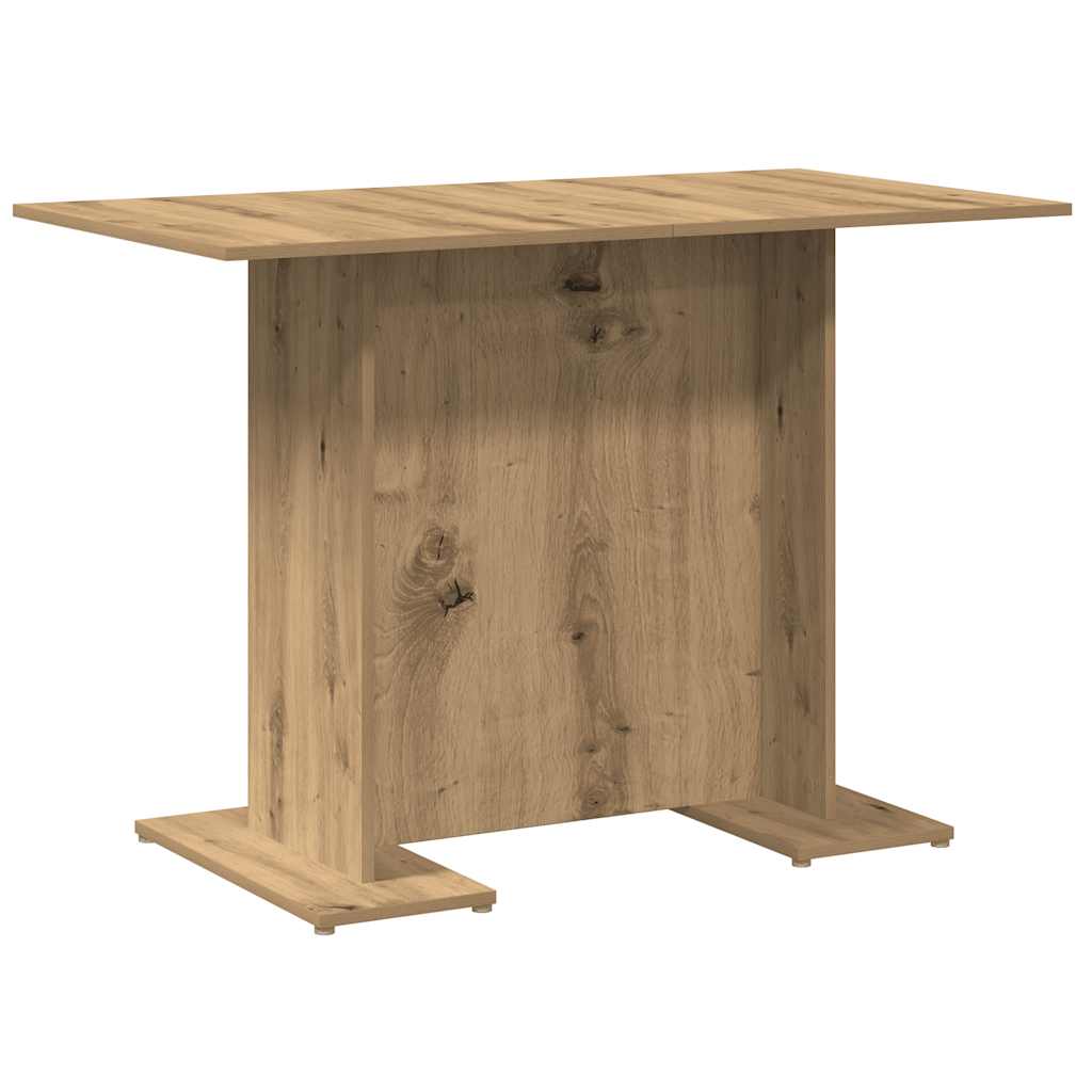 vidaXL Masă bucătărie, stejar artizanal, 110x60x75 cm, lemn prelucrat vidaXL Masă bucătărie, stejar artizanal, 110x60x75 cm, lemn prelucrat