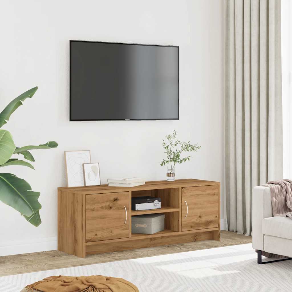 vidaXL Dulap TV, stejar artizanal, 102x30x37,5 cm, lemn prelucrat vidaXL Dulap TV, stejar artizanal, 102x30x37,5 cm, lemn prelucrat