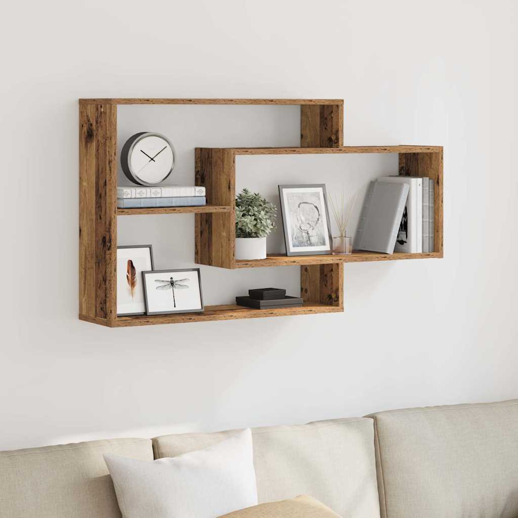 vidaXL Raft de perete, lemn vechi, 104x20x58,5 cm, lemn prelucrat vidaXL Raft de perete, lemn vechi, 104x20x58,5 cm, lemn prelucrat