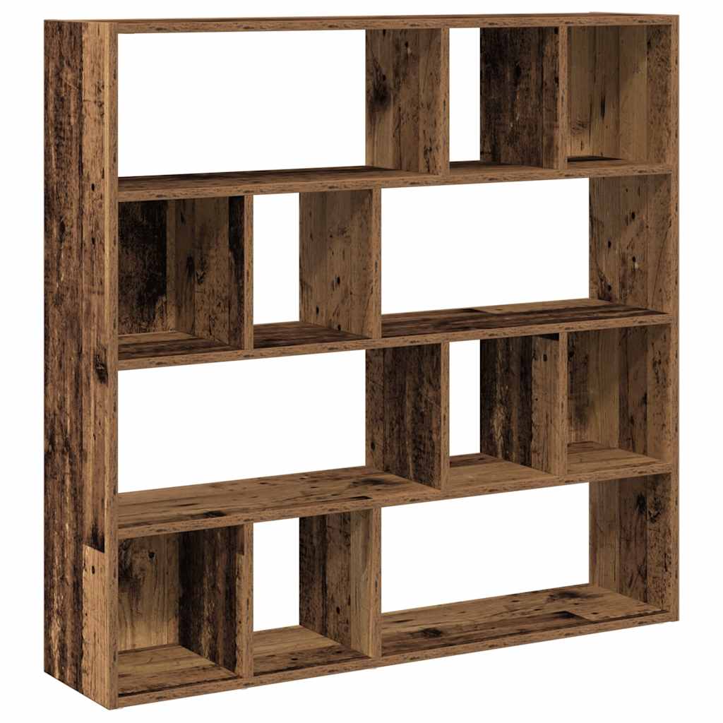 vidaXL Bibliotecă/Separator de cameră, Lemn vechi, 105x24x102 cm vidaXL Bibliotecă/Separator de cameră, Lemn vechi, 105x24x102 cm