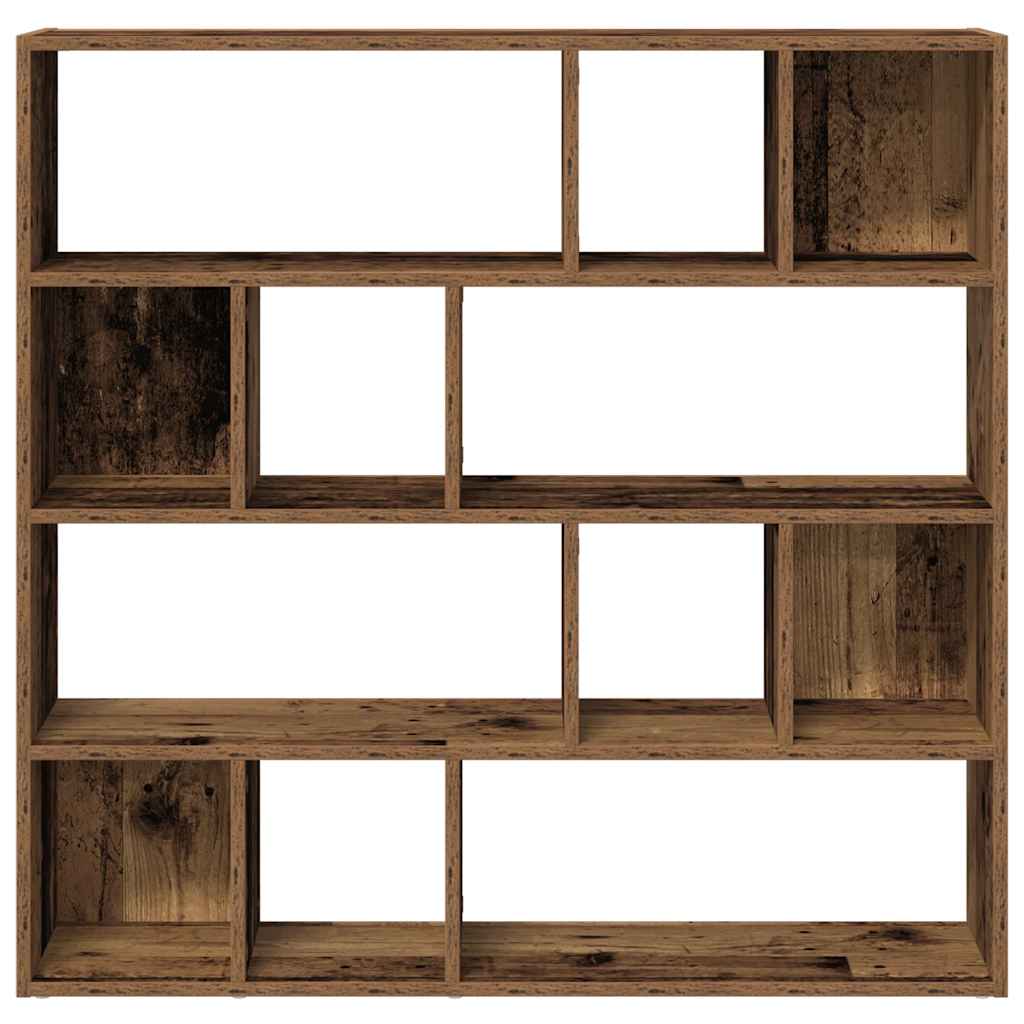 vidaXL Bibliotecă/Separator de cameră, Lemn vechi, 105x24x102 cm vidaXL Bibliotecă/Separator de cameră, Lemn vechi, 105x24x102 cm