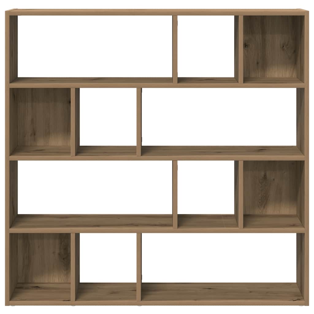vidaXL Bibliotecă/Separator de cameră, Stejar artizanal, 105x24x102 cm