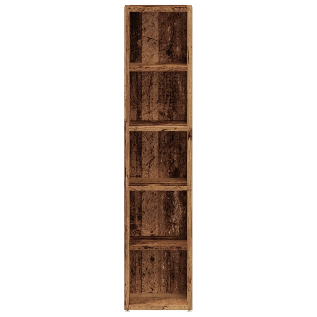 vidaXL Dulapuri CD-uri, 2 buc. lemn vechi 21x16x93,5 cm lemn prelucrat