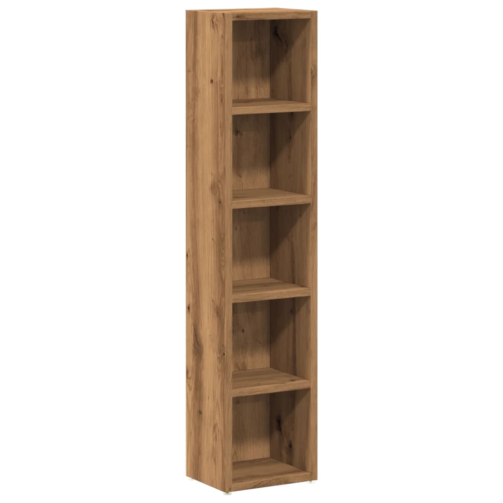 vidaXL Dulap CD 2 buc. stejar artizanal 21x16x93,5 cm lemn prelucrat