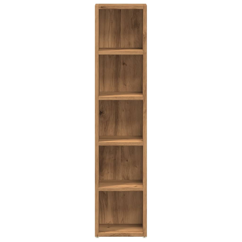 vidaXL Dulap CD 2 buc. stejar artizanal 21x16x93,5 cm lemn prelucrat