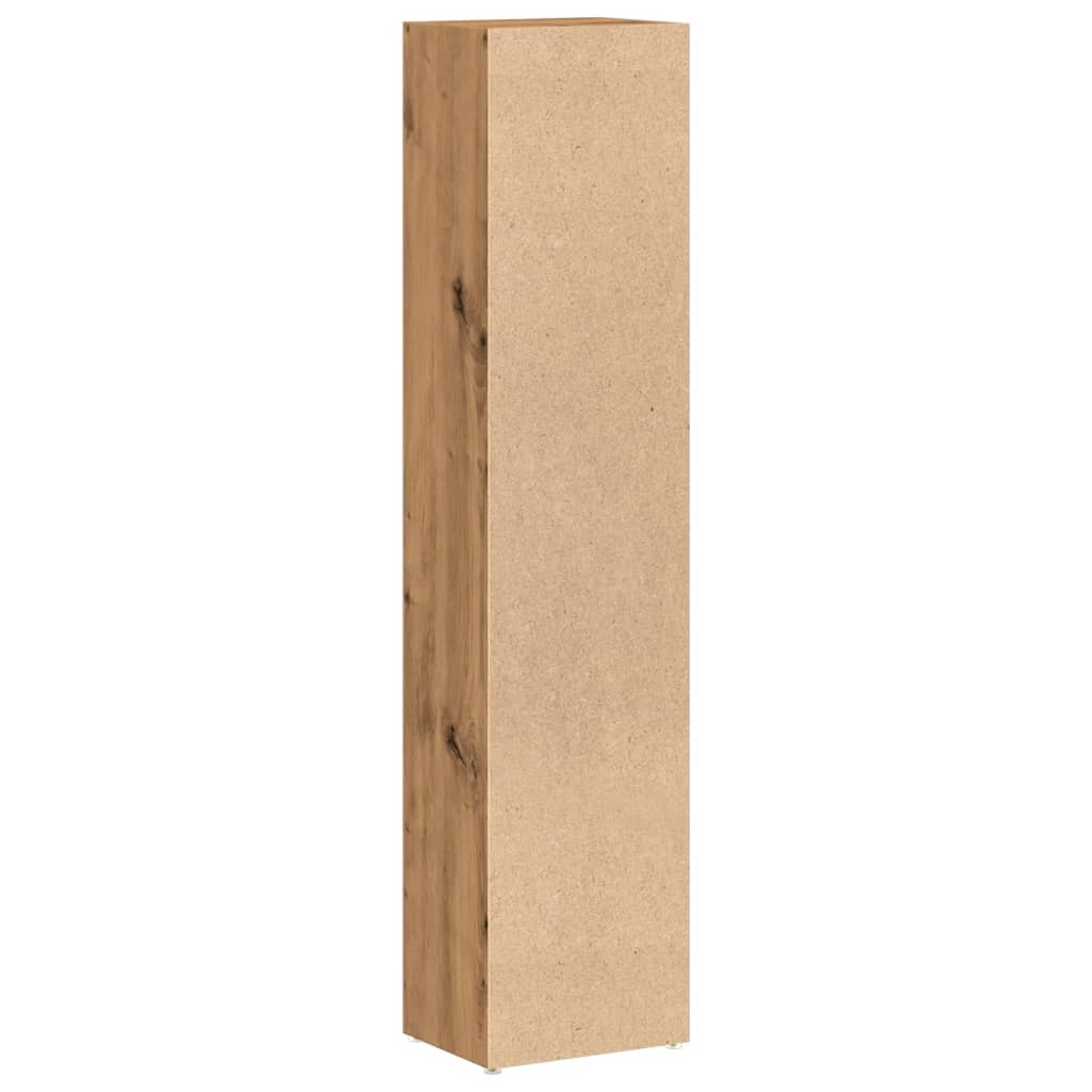 vidaXL Dulap CD 2 buc. stejar artizanal 21x16x93,5 cm lemn prelucrat