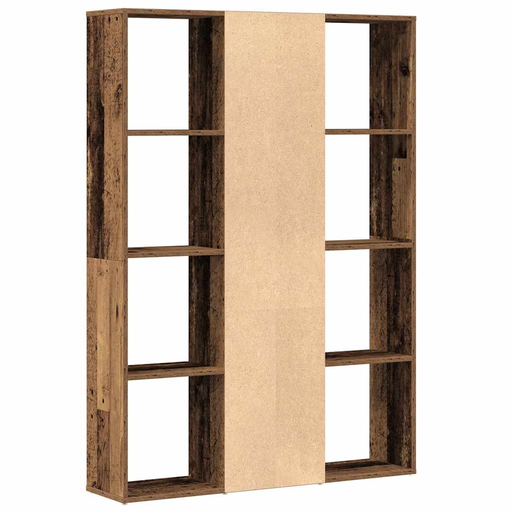 vidaXL Separator cameră/Bibliotecă, Lemn vechi, 100x24x140 cm, PAL vidaXL Separator cameră/Bibliotecă, Lemn vechi, 100x24x140 cm, PAL