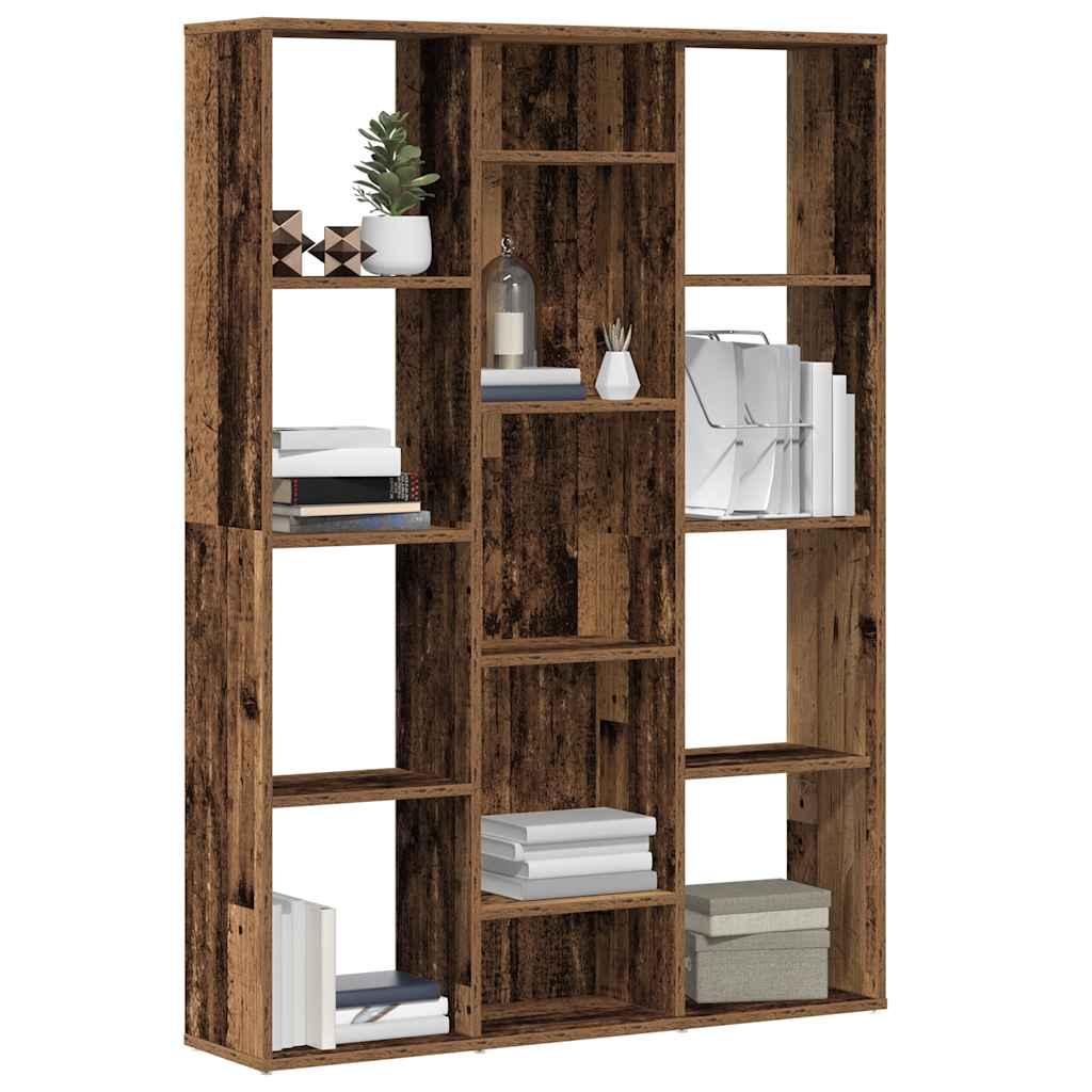 vidaXL Separator cameră/Bibliotecă, Lemn vechi, 100x24x140 cm, PAL vidaXL Separator cameră/Bibliotecă, Lemn vechi, 100x24x140 cm, PAL