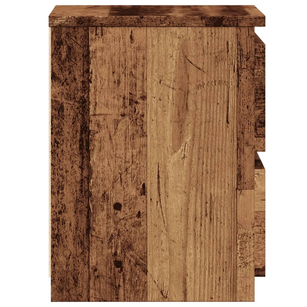 vidaXL Noptiere, 2 buc., lemn vechi, 30x30x40 cm, lemn prelucrat vidaXL Noptiere, 2 buc., lemn vechi, 30x30x40 cm, lemn prelucrat