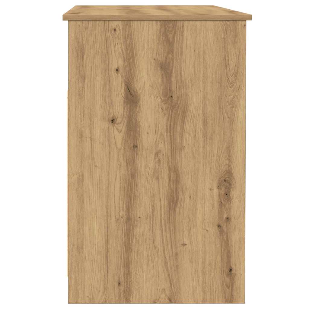 vidaXL Birou, stejar artizanal, 102x76x50 cm, lemn prelucrat