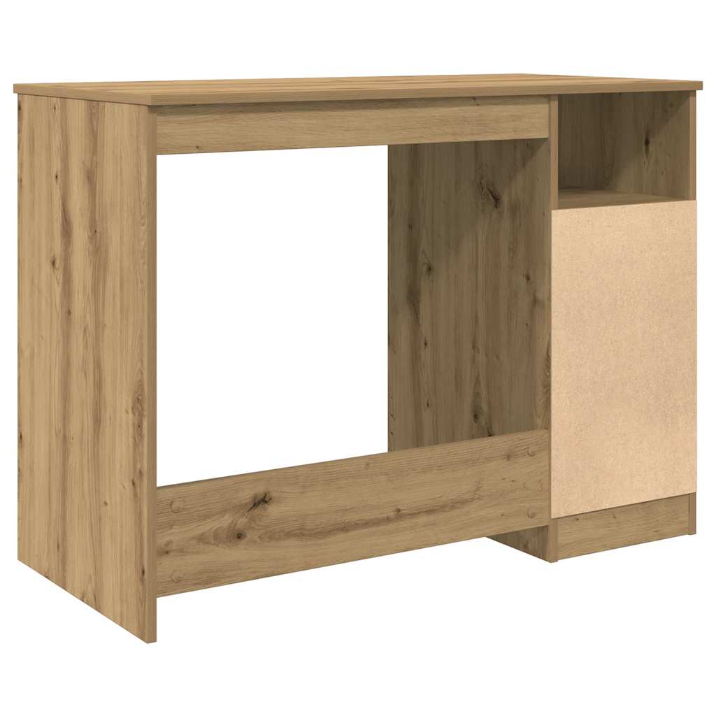 vidaXL Birou, stejar artizanal, 102x76x50 cm, lemn prelucrat