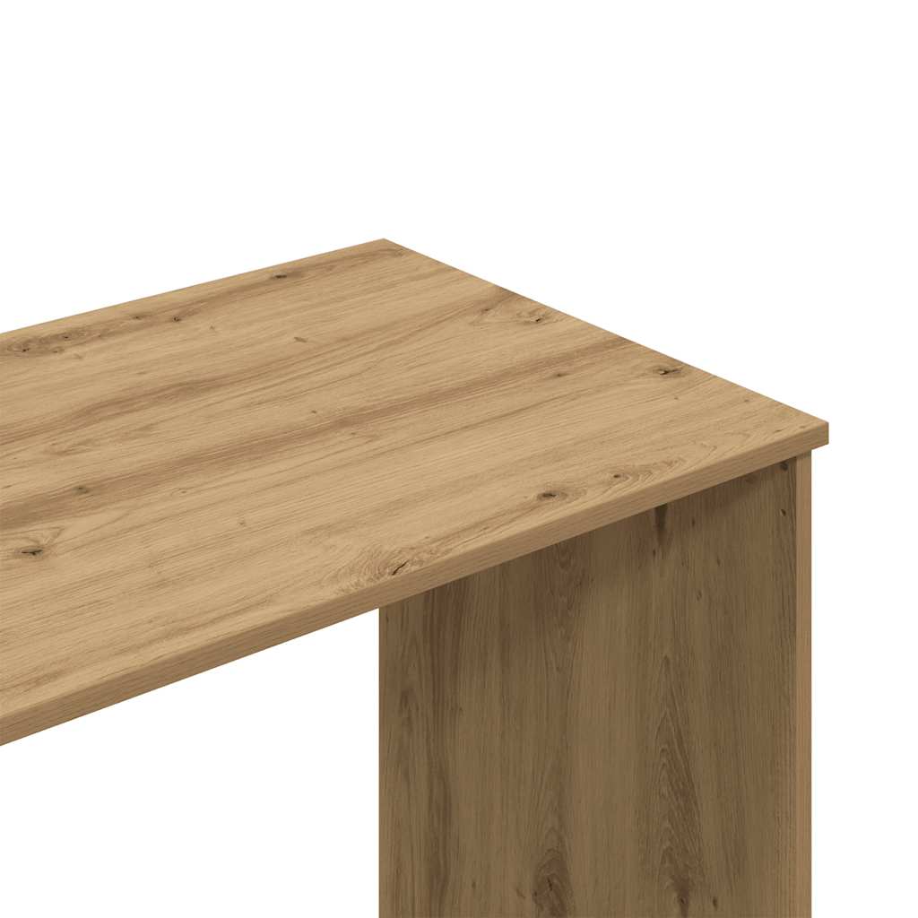 vidaXL Birou, stejar artizanal, 102x76x50 cm, lemn prelucrat