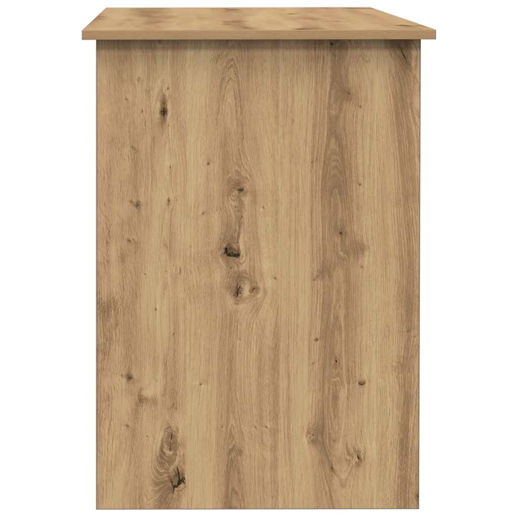 vidaXL Birou, stejar artizanal, 100x55x75 cm, lemn prelucrat
