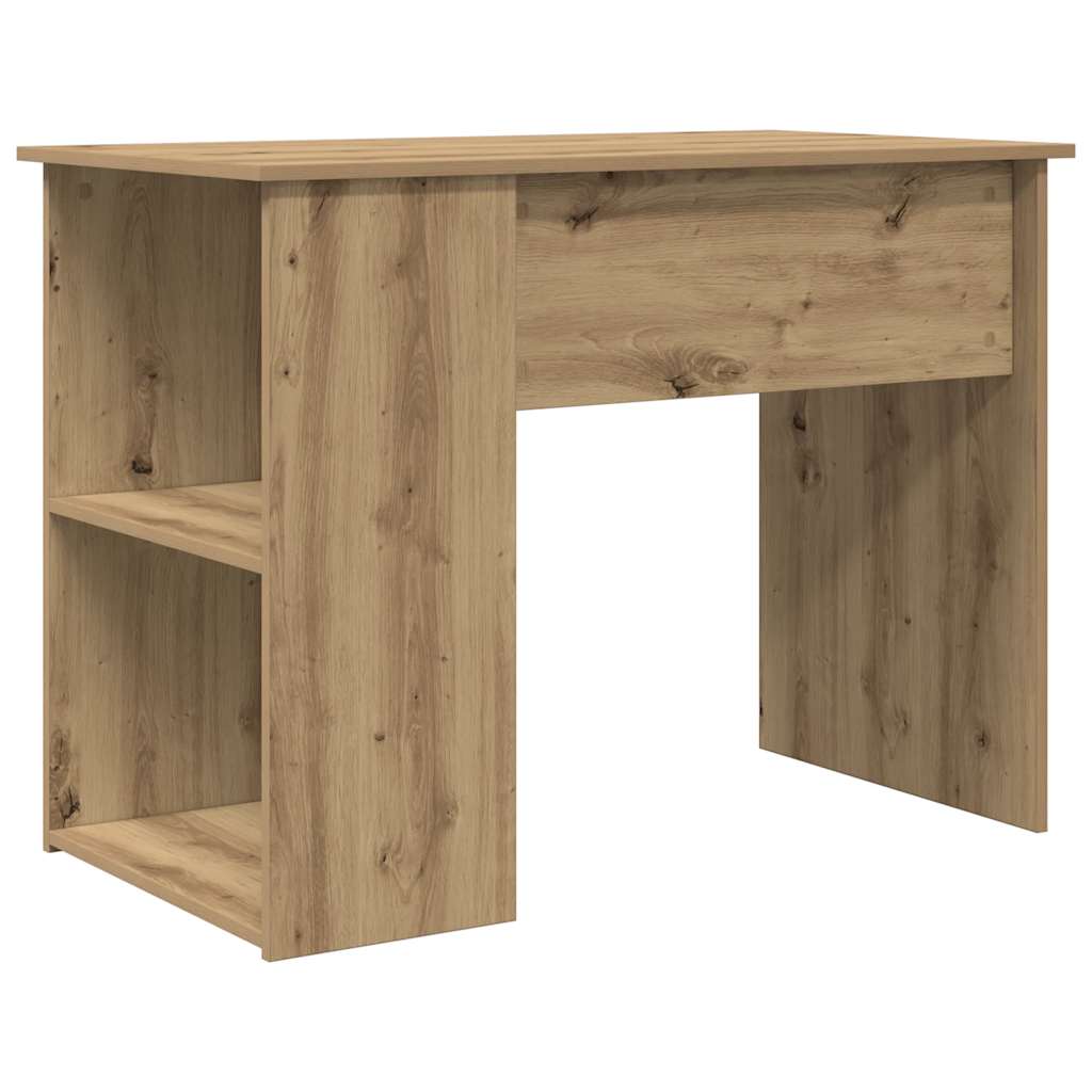 vidaXL Birou, stejar artizanal, 100x55x75 cm, lemn prelucrat
