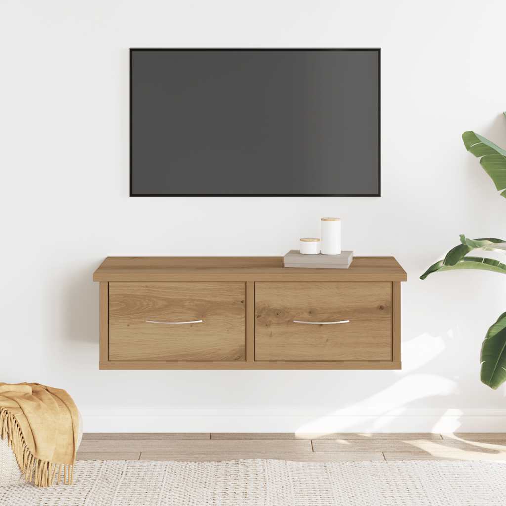 vidaXL Dulap de perete, Stejar artizanal, 60x26x18,5 cm, lemn compozit