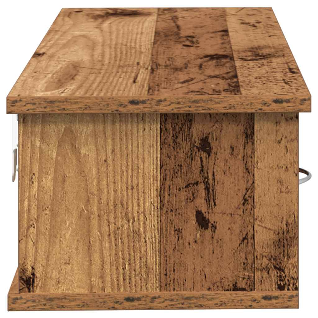 vidaXL Dulap de perete, lemn învechit, 88x26x18,5 cm, lemn prelucrat vidaXL Dulap de perete, lemn învechit, 88x26x18,5 cm, lemn prelucrat