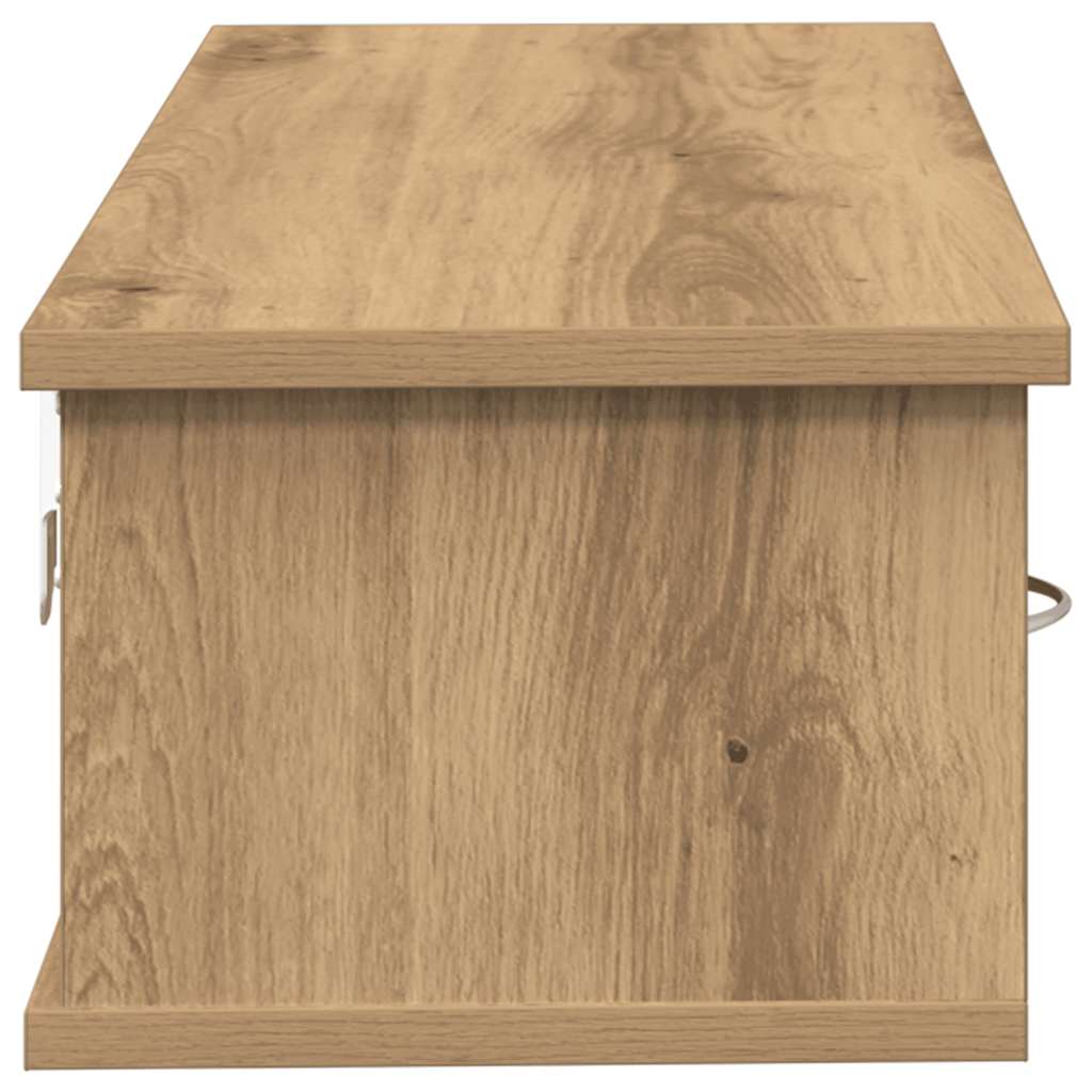 vidaXL Dulap de perete, stejar artizanal, 88x26x18,5cm, lemn prelucrat vidaXL Dulap de perete, stejar artizanal, 88x26x18,5cm, lemn prelucrat