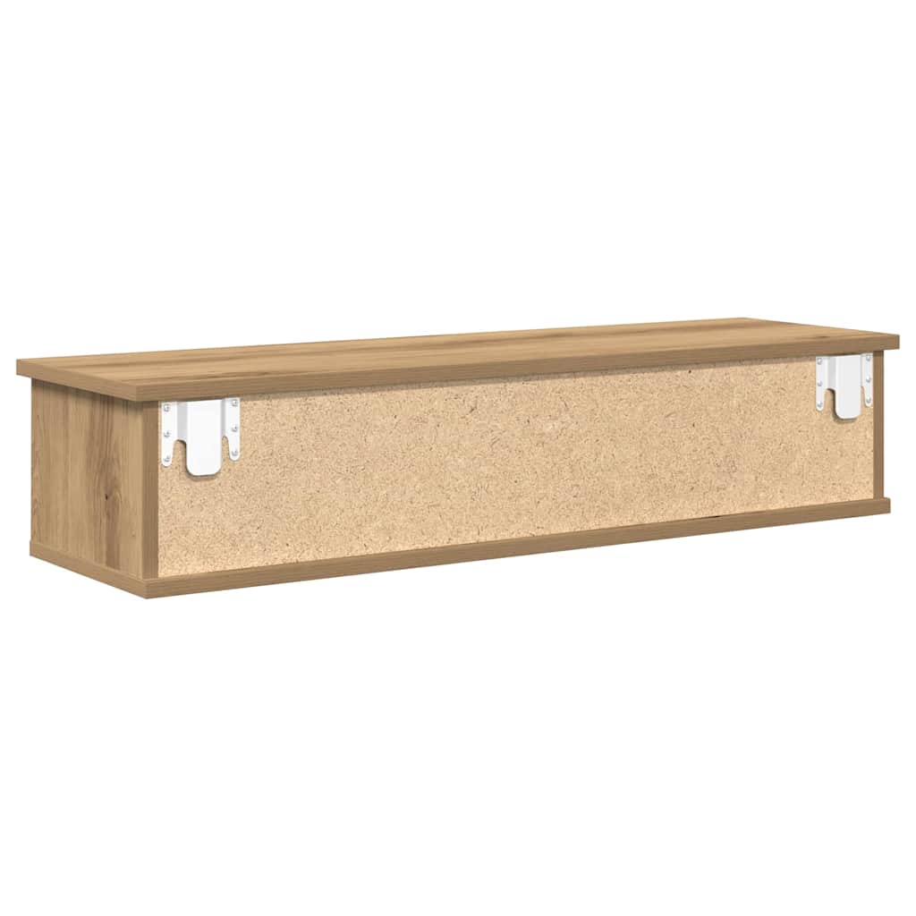 vidaXL Dulap de perete, stejar artizanal, 88x26x18,5cm, lemn prelucrat vidaXL Dulap de perete, stejar artizanal, 88x26x18,5cm, lemn prelucrat