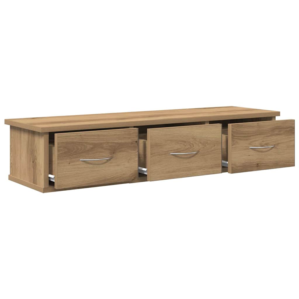 vidaXL Dulap de perete, stejar artizanal, 88x26x18,5cm, lemn prelucrat vidaXL Dulap de perete, stejar artizanal, 88x26x18,5cm, lemn prelucrat