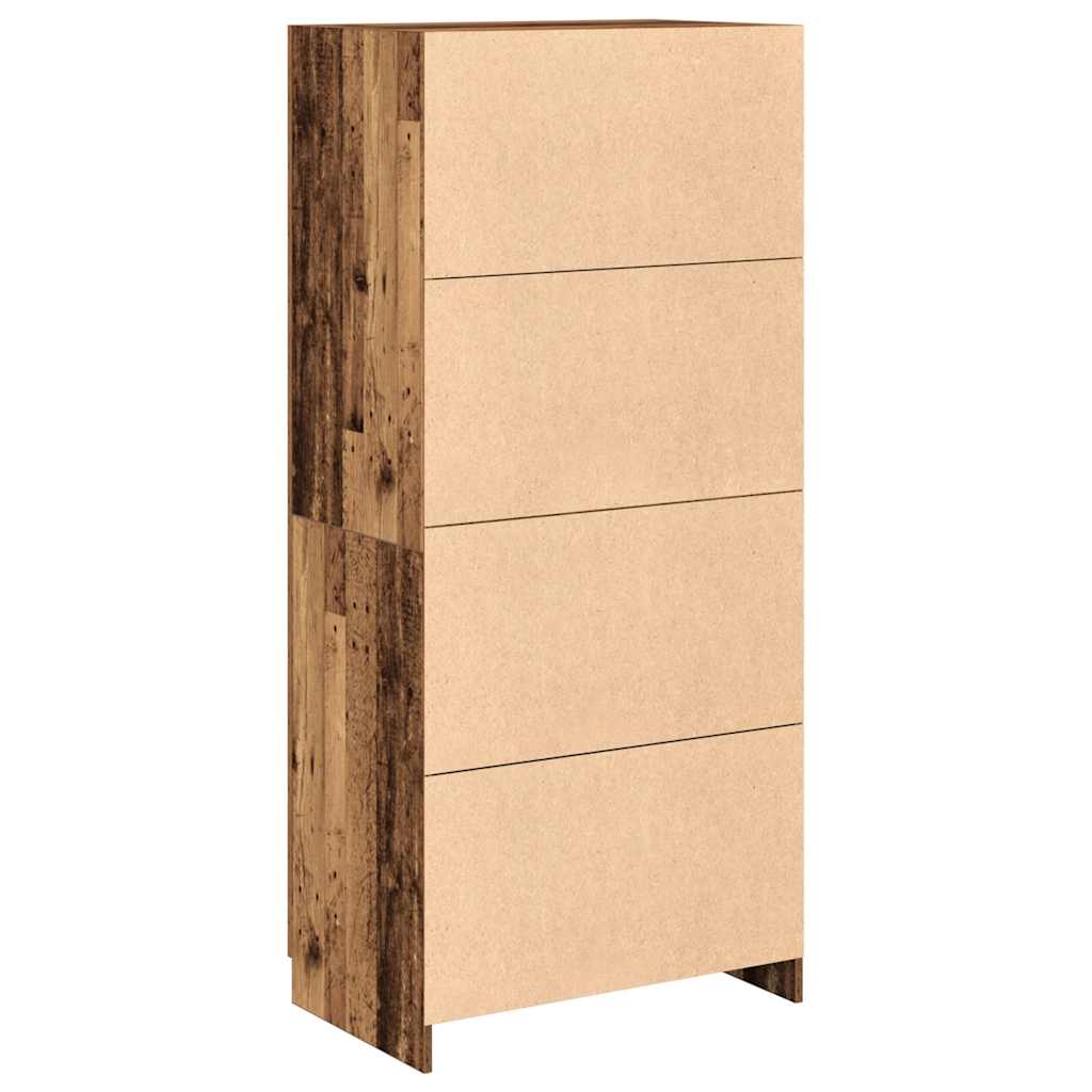 vidaXL Șifonier, Lemn vechi, 80x52x180 cm, lemn prelucrat