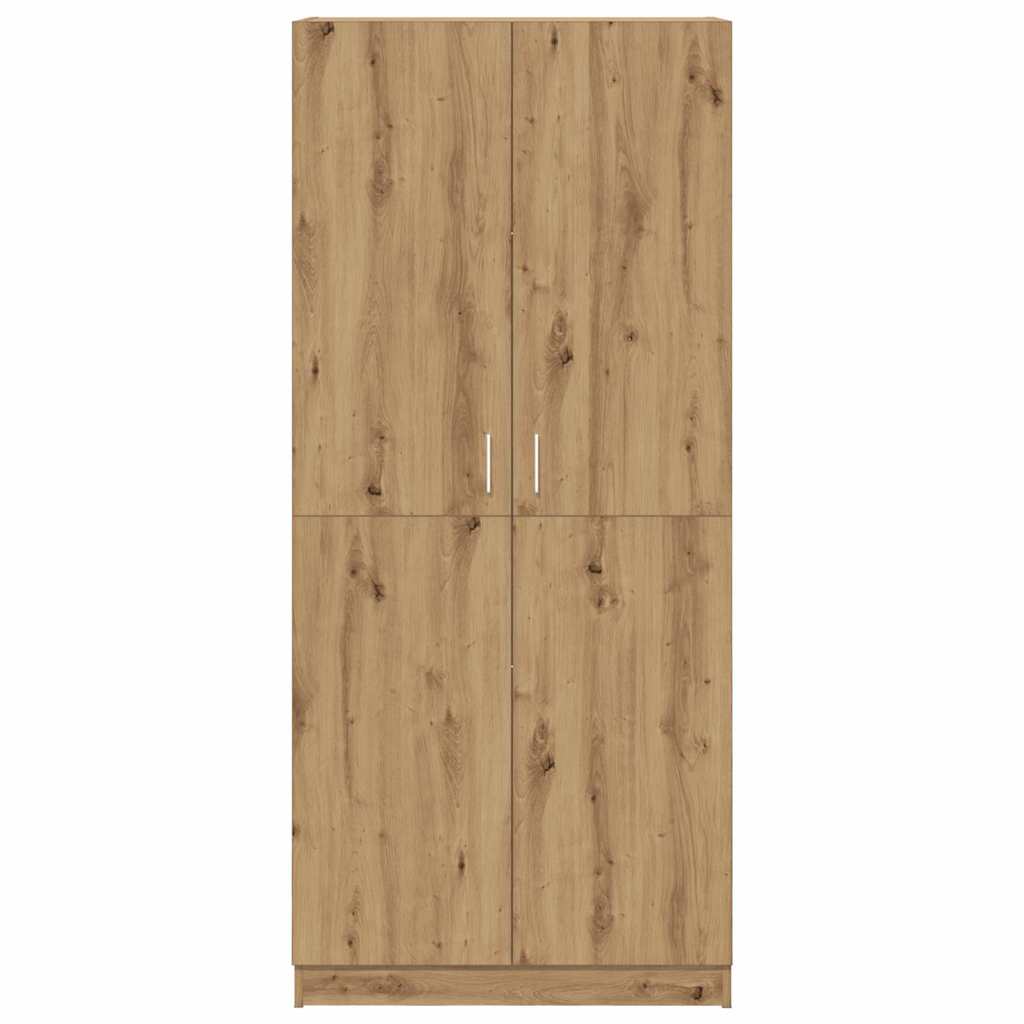 vidaXL Șifonier, stejar artizanal, 80x52x180 cm, lemn prelucrat