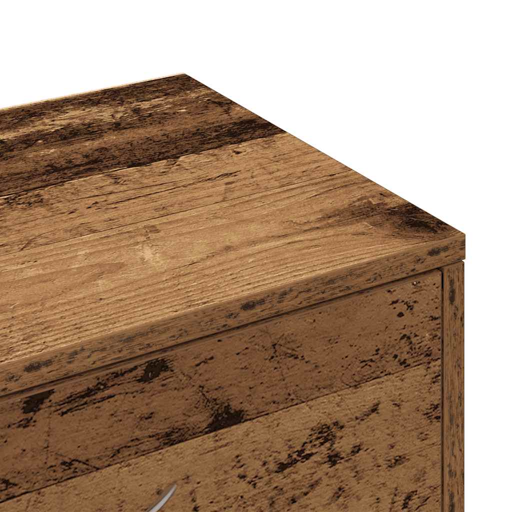 vidaXL Servantă cu 6 sertare, Lemn vechi, 50 x 34 x 96 cm, PAL