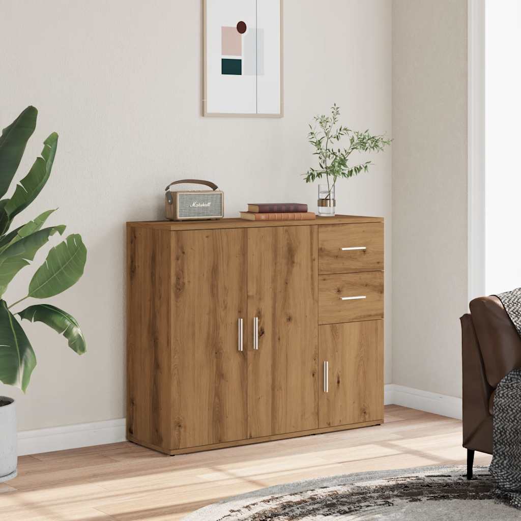 vidaXL Dulap, stejar artizanal, 91x29,5x75 cm, lemn prelucrat