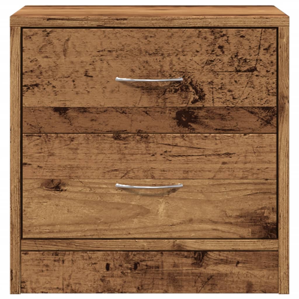vidaXL Noptiere, 2 buc, lemn învechit, 40x30x40 cm, lemn prelucrat