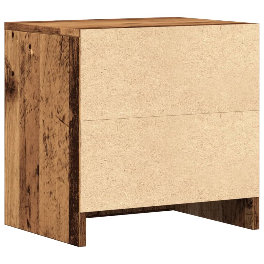 vidaXL Noptiere, 2 buc, lemn învechit, 40x30x40 cm, lemn prelucrat