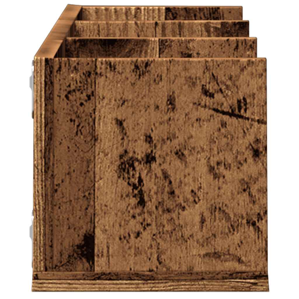 vidaXL Raft de perete CD-uri, lemn vechi, 75x18x18 cm, lemn prelucrat vidaXL Raft de perete CD-uri, lemn vechi, 75x18x18 cm, lemn prelucrat