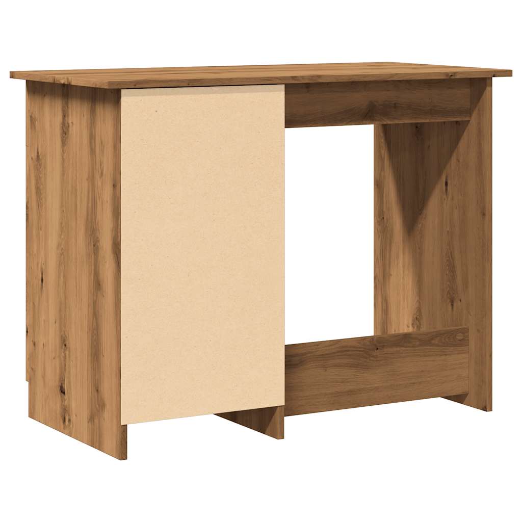 vidaXL Birou, stejar artizanal, 100x50x76 cm, lemn prelucrat