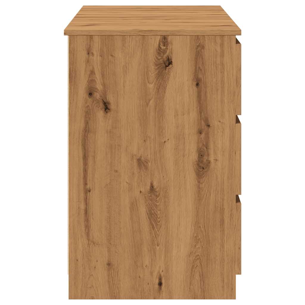 vidaXL Birou de scris, stejar artizanal, 140x50x77 cm, lemn prelucrat