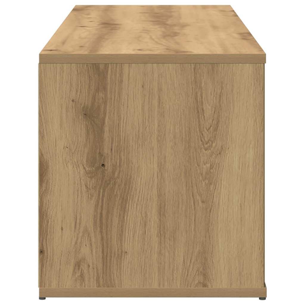 vidaXL Dulap TV Stejar artizanal 120x34x37 cm Lemn prelucrat