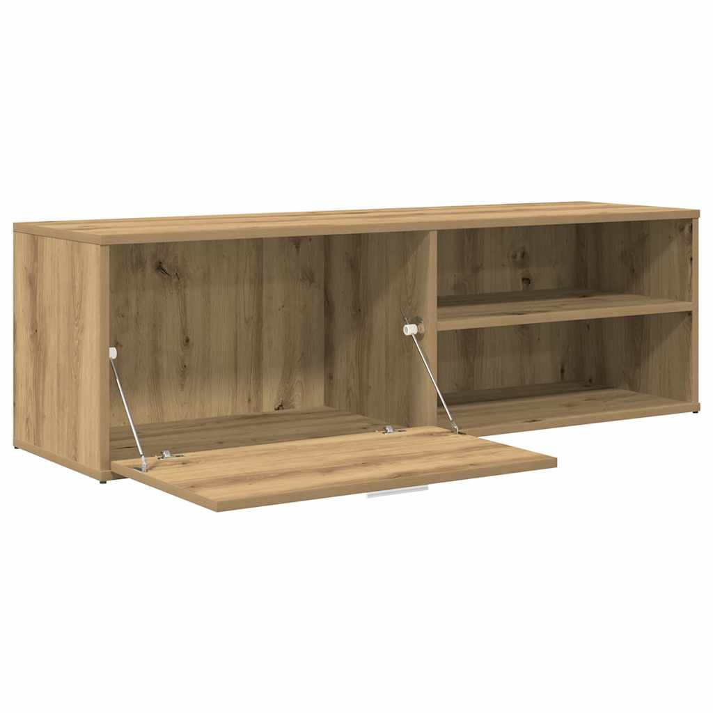 vidaXL Dulap TV Stejar artizanal 120x34x37 cm Lemn prelucrat