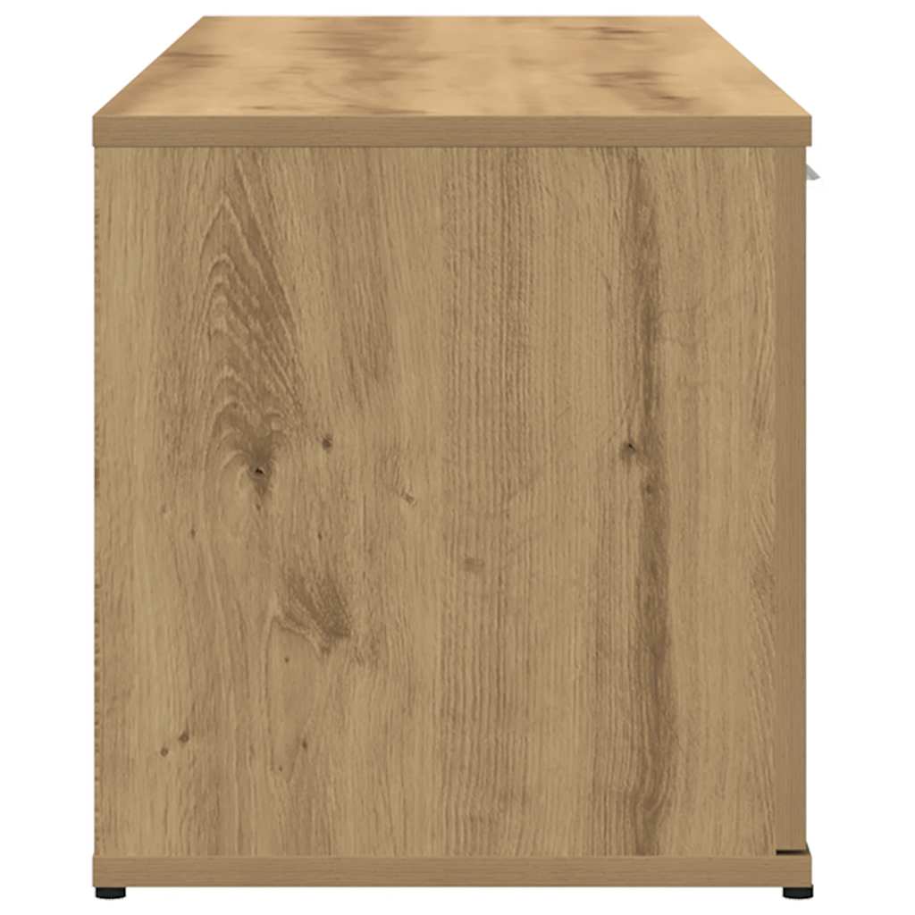 vidaXL Dulap TV Stejar artizanal 120x34x37 cm Lemn prelucrat