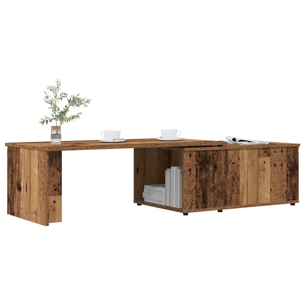 vidaXL Măsuță de cafea, lemn vechi, 150 x 50 x 35 cm, PAL vidaXL Măsuță de cafea, lemn vechi, 150 x 50 x 35 cm, PAL