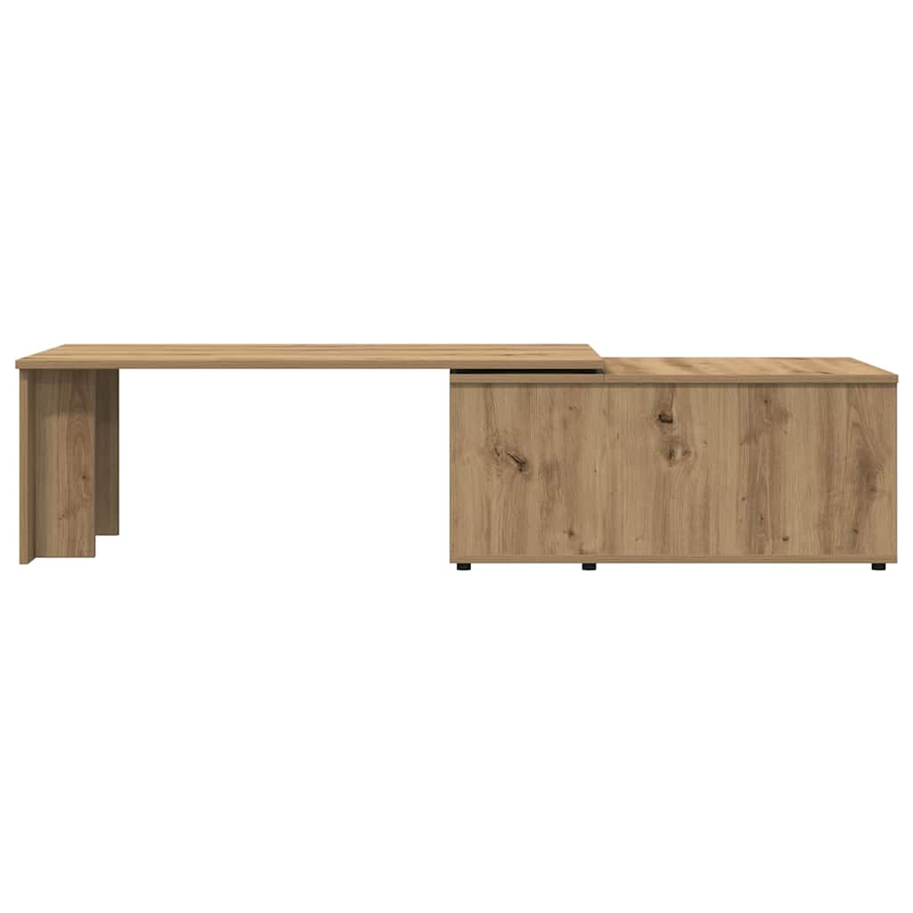 vidaXL Măsuță de cafea, stejar artizanal, 150x50x35 cm, lemn prelucrat