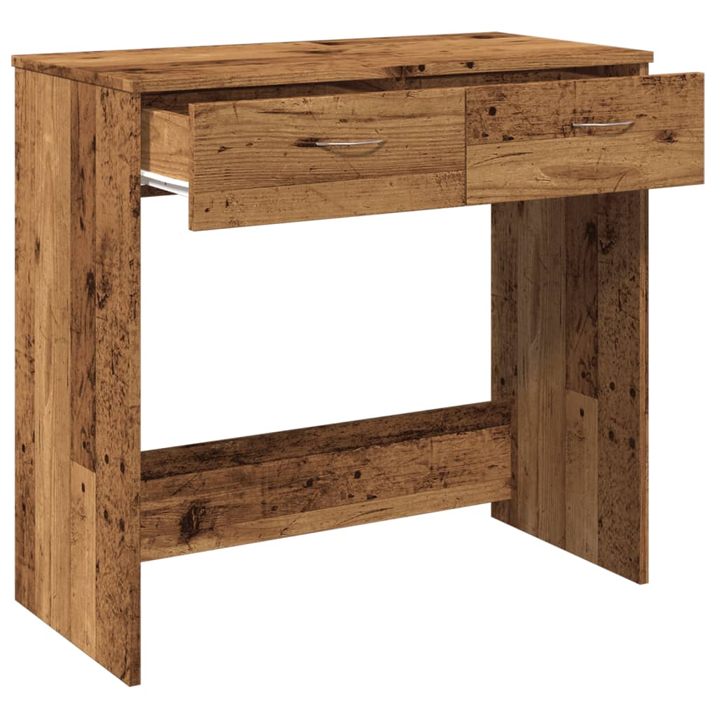 vidaXL Birou, lemn învechit, 80x40x75 cm, lemn prelucrat vidaXL Birou, lemn învechit, 80x40x75 cm, lemn prelucrat