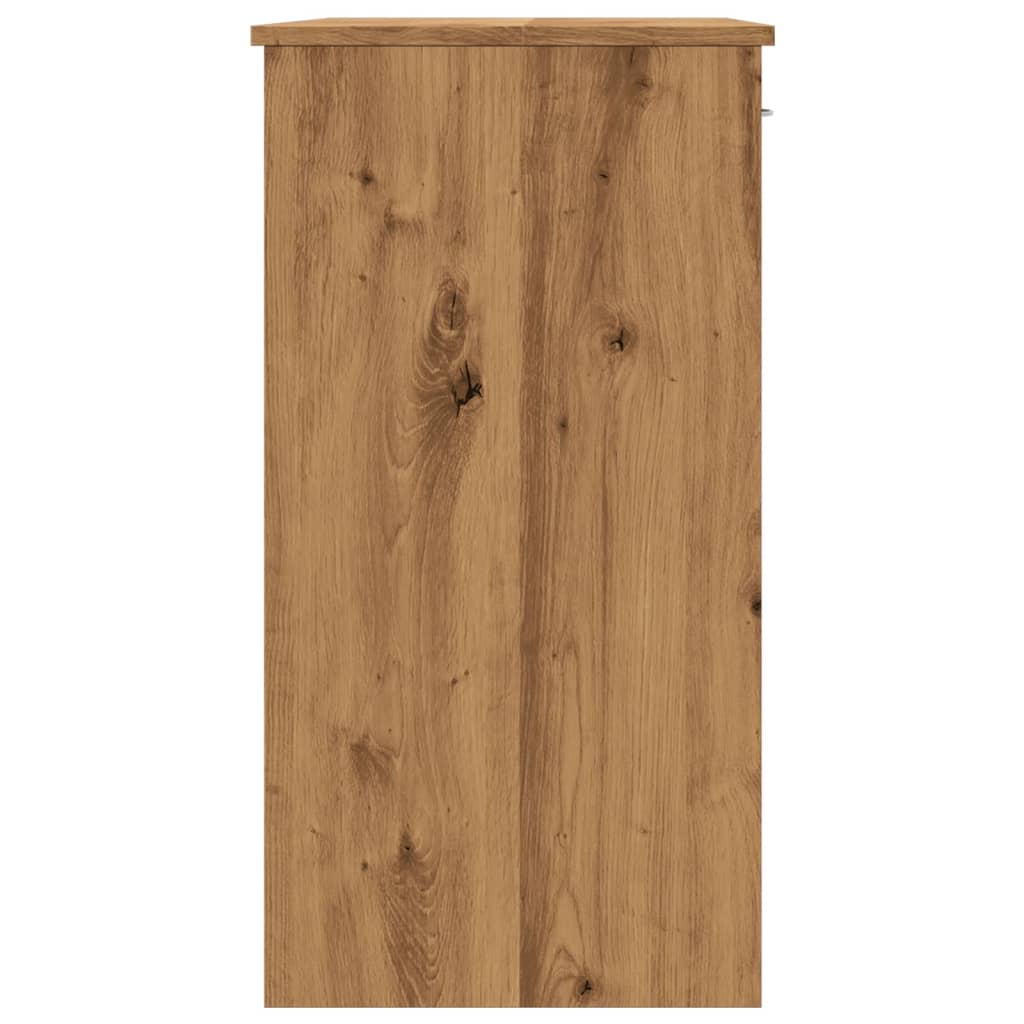 vidaXL Birou, stejar artizanal, 80x40x75 cm, lemn prelucrat