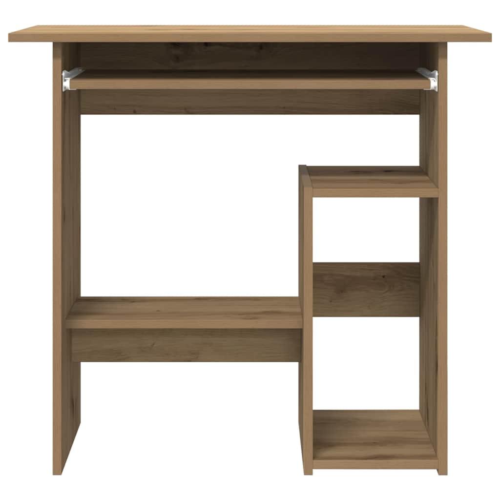 vidaXL Birou, stejar artizanal, 80x45x74 cm, lemn prelucrat