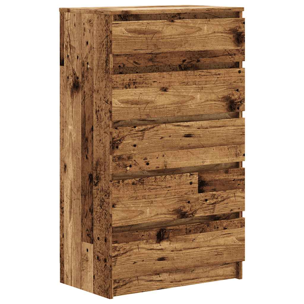 vidaXL Dulap cu sertare, lemn vechi, 60x36x103 cm, lemn prelucrat